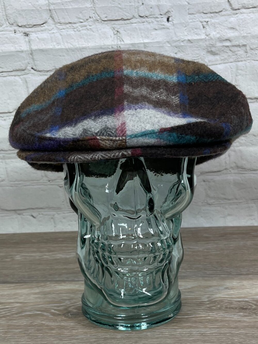 VINTAGE MADE IN THE U.S.A. AZTEC WAVE SCALLY NEWSBOY DRIVERS CAP / HAT SIZE XL - Picture 2 of 13
